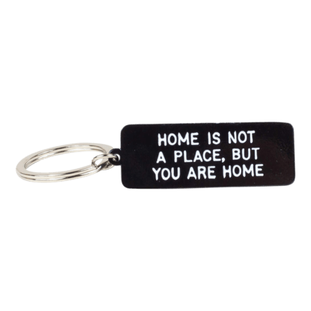 Adam J Kurtz Home is Not a Place Keychain Black