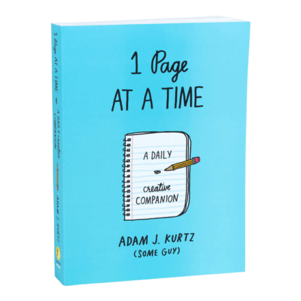 Adam J Kurtz 1 Page At A Time Journal Blue