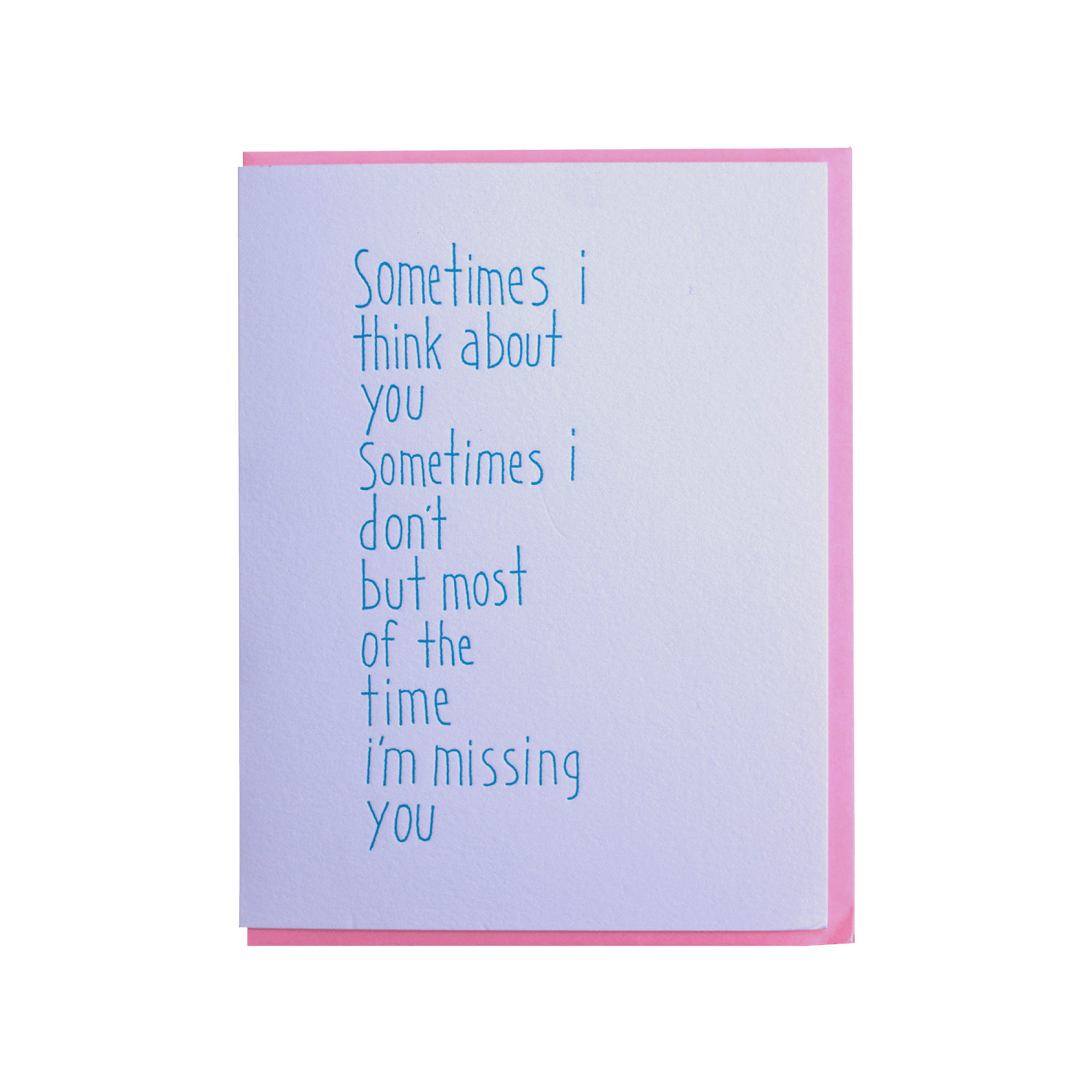 Ashkahn Sometimes I Think About You Notecard
