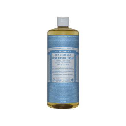 Dr Bronner Pure Castile Liquid Soap - 945ml, bt