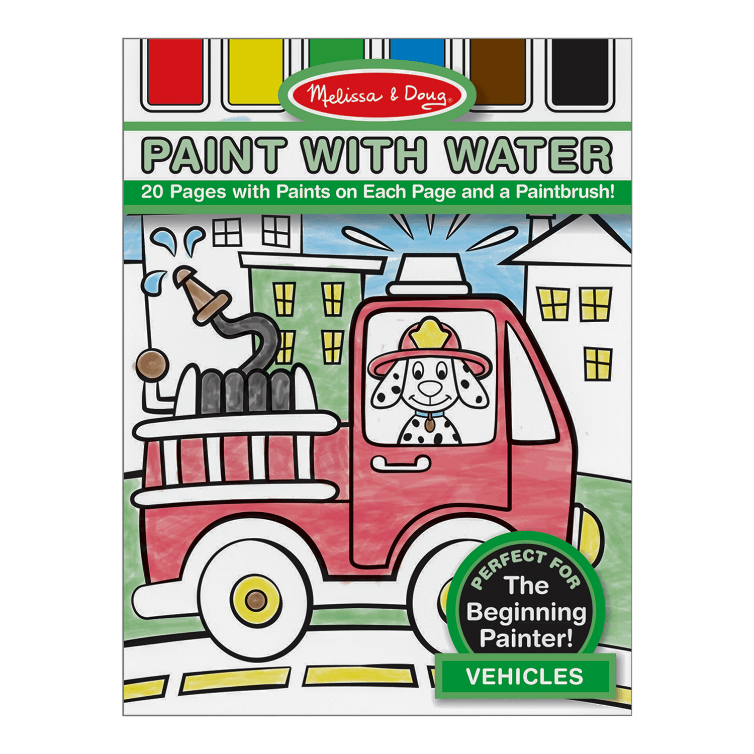 Melissa & Doug Paint with Water Kids Art Pad Vehicles
