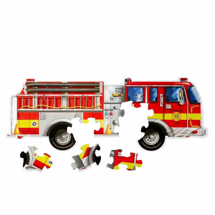 Melissa & Doug Floor Puzzle 24 Pieces Giant Fire Truck