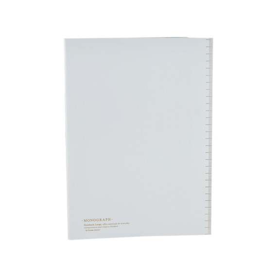 Monograph Notebook Lined Paper A4 Soft Grey