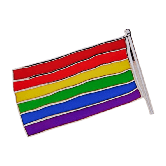 MoMa x Gilbert Baker Rainbow Flag Enamel Pin
