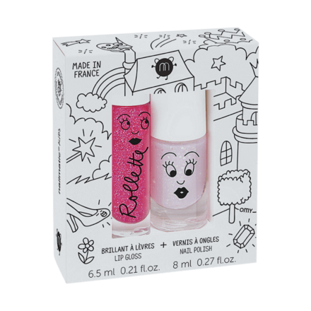 Nailmatic Kids Nail Polish Rollette Duo Set Fairytales